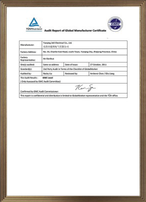 dismatic switch certificate